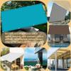 Rectangular Shade Sail with Eyelets, 190 x 380 cm, 98% UV Protection, Cream view 2