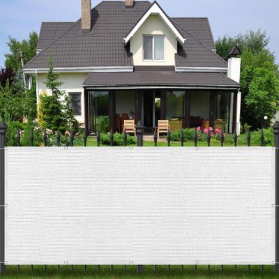 Rectangular Shade Sail 550 x 650 cm, 98% UV Protection, White