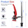 BIGP 2-Piece All-Steel Table Clamp with Lever Handle, 20 mm Base, 160 mm Clamping Range view 2