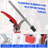 BIGP 2-Piece All-Steel Table Clamp with Lever Handle, 20 mm Base, 160 mm Clamping Range view 3
