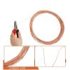 Inovey 100 cm Purple Copper Wire, 99.99% Pure Bare Copper, Experimental Ultra-Fine Wire, 0.2–5 mm / 1.1 mm Diameter view 3