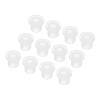 QUARKZMAN 20-Pack Rubber Grommets, 10 mm Mounting Hole x 6 mm ID x 11 mm H, T-Shaped, Transparent view 1