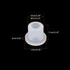 QUARKZMAN 20-Pack Rubber Grommets, 10 mm Mounting Hole x 6 mm ID x 11 mm H, T-Shaped, Transparent view 2