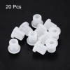 QUARKZMAN 20-Pack Rubber Grommets, 10 mm Mounting Hole x 6 mm ID x 11 mm H, T-Shaped, Transparent view 3