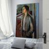 Edvard Munch Woman on the Veranda Canvas Poster, 20 x 30 cm view 3