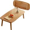 RAYACO Portable Folding Coffee Table, Rectangular Low Floor Table, Natural, 100 cm view 1