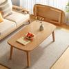 RAYACO Portable Folding Coffee Table, Rectangular Low Floor Table, Natural, 100 cm view 2