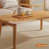 RAYACO Portable Folding Coffee Table, Rectangular Low Floor Table, Natural, 100 cm view 4