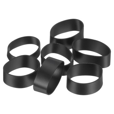QUARKZMAN 300-Piece Silicone Rubber Bands, 15 x 7 mm, Black