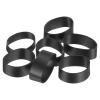 QUARKZMAN 300-Piece Silicone Rubber Bands, 15 x 7 mm, Black view 1
