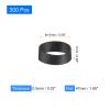 QUARKZMAN 300-Piece Silicone Rubber Bands, 15 x 7 mm, Black view 2
