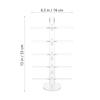 SOLUSTRE Clear Acrylic Eyeglass and Sunglasses Display Stand view 2