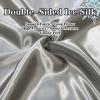 Vegan Silk Sheets, King, Hypoallergenic, Wrinkle-Resistant Satin, Cool and Breathable, Luxury Hotel Gray view 2