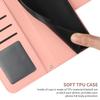 Rfvzubemok Flip Phone Case for Lenovo K12 Note, Kickstand, Card Slots, Magnetic Closure, Pink view 4