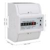 DDS548C Watt-Hour Meter, Compact, Smart Chip, Wiring Protection, 35 mm DIN Rail, Single-Phase view 4