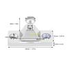 High-Gloss Polished Stainless Steel Boat Deck Hinge Bracket view 2