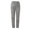 Black Satin Nightdress, Red Plaid Flannel Pajama Pants and Lace Robe view 4