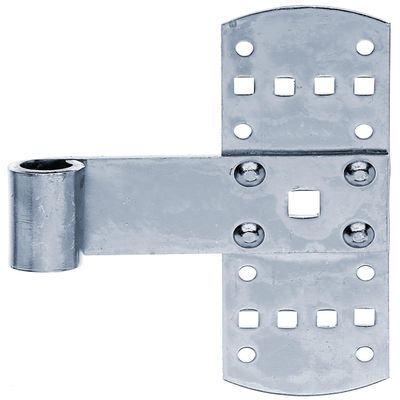 Alberts 823542 Cross Strap Hinge, Blue Zinc-Plated, 140 x 50 mm, Set of 10