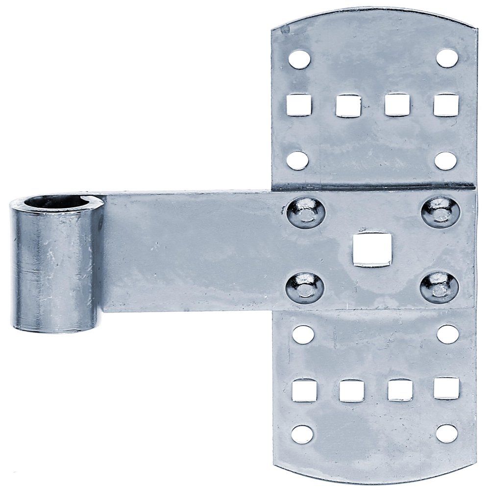 Alberts 823542 Cross Strap Hinge, Blue Zinc-Plated, 140 x 50 mm, Set of 10