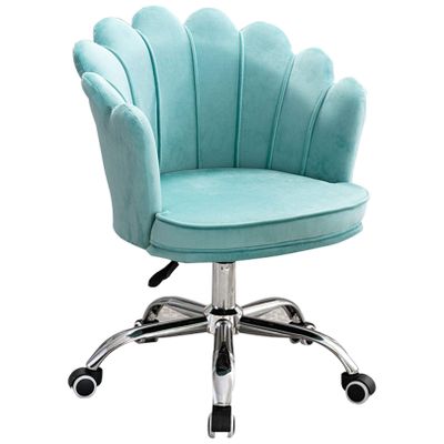 DKSNAJ Comfortable Adjustable-Height Velvet Desk Chair with Lift Function