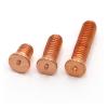 Manoud M6/M8/M10 Copper-Plated Carbon Steel Welding Studs for Capacitor-Discharge Welding (5 mm, M10, 10 pcs) view 4