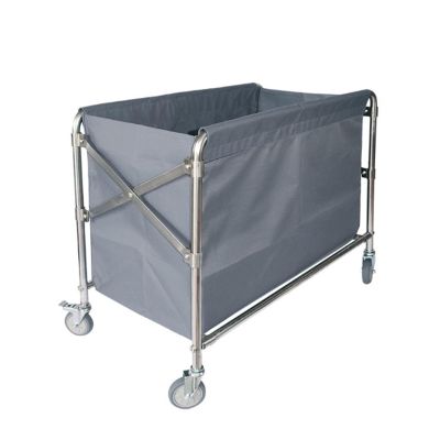 Foldable Hotel Housekeeping Laundry Cart for Guest Rooms (C, L)