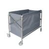 Foldable Hotel Housekeeping Laundry Cart for Guest Rooms (C, L) view 1