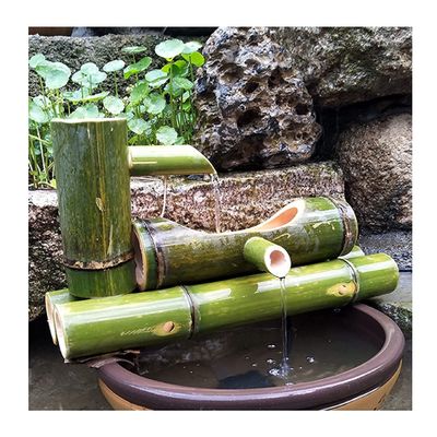 YYUINU 55 cm Indoor/Outdoor Bamboo Garden Fountain with Pump