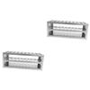 SOLUSTRE 2-Piece Stainless Steel Test Tube Rack view 1