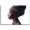 GP TONER Canvas Painting for Office and Home Decor, Black Posing Woman's Face, 120 x 80 cm view 2