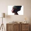 GP TONER Canvas Painting for Office and Home Decor, Black Posing Woman's Face, 120 x 80 cm view 4