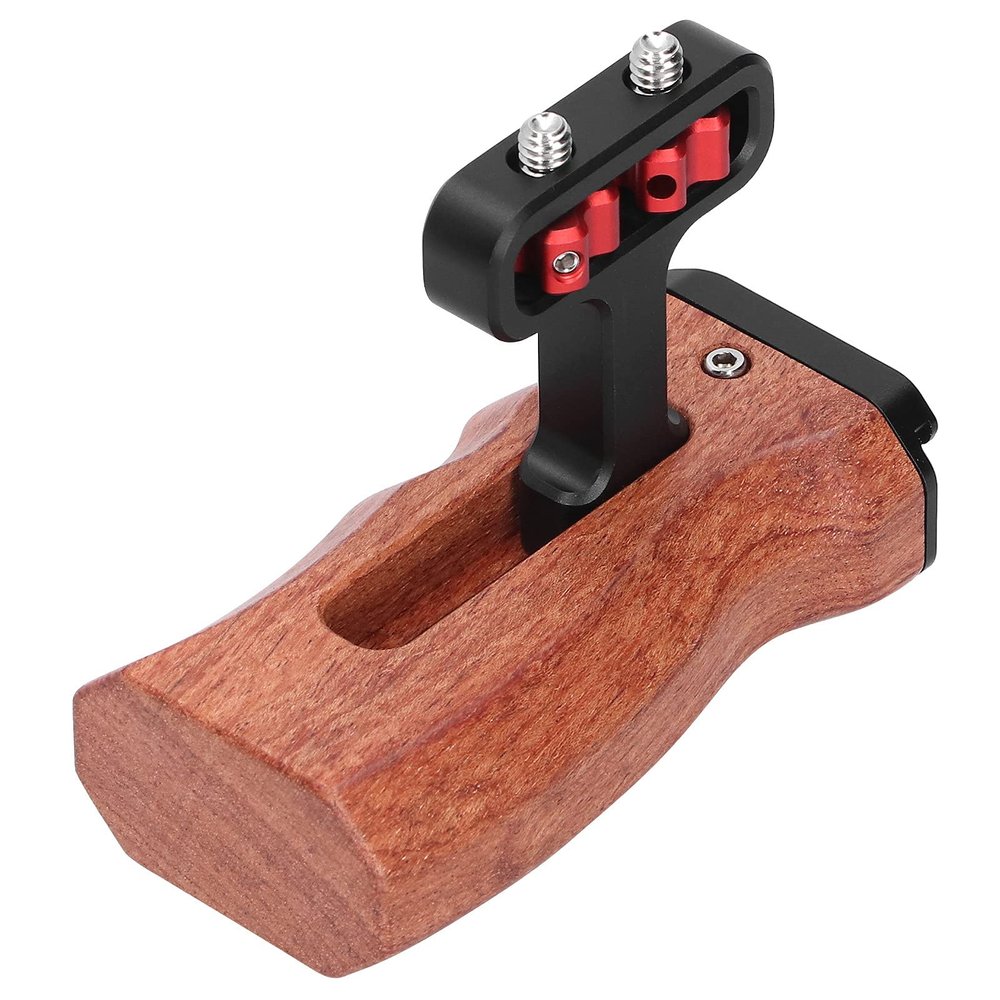 Denash Camera Cage Side Handle for Microphone and Fill Light