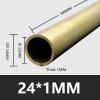 IBOWZ Brass Tube, 24 mm Outer Diameter, 500 mm Long, 0.5/1/1.5/2 mm Wall Thickness, 24 x 1 mm view 2