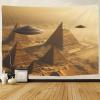 Kaiyun Egyptian Pyramids UFO Tapestry Wall Hanging, Landscape Wall Art, 180 x 230 cm view 2