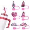 Cowgirl Straw Covers for Stanley Cups, 10 mm, Reusable Silicone, 6-Pack view 1