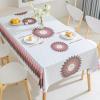 Viusneun Waterproof Tablecloth, Rectangular Stain-Resistant Wipeable Table Cover for Party, Garden & Balcony (C, 90 x 90 cm) view 1