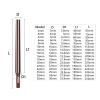 1:50 Tapered Hand Reamer, 3–30 mm Diameter, 9CrSi, Straight-Shank Precision Cutting Reamer view 2