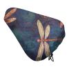 Hand-Painted Dragonfly Bicycle Seat Rain Cover view 1