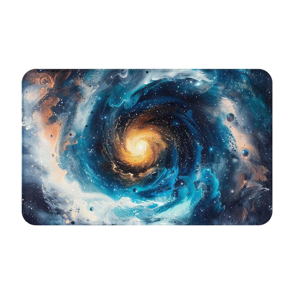 Mexpekil Bath Mat, 49 x 80 cm, Interstellar Spiral, Microfiber