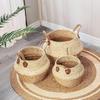 Handwoven Seagrass Plant Basket with Liner, 25 cm view 3
