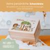 Lillet Safari Friends Keepsake Box (001.06.03) – Baby Memory Box with High-Quality Color Print – Wooden Keepsake Box – Birth Gift for Girl or Boy view 2