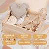 Lillet Safari Friends Keepsake Box (001.06.03) – Baby Memory Box with High-Quality Color Print – Wooden Keepsake Box – Birth Gift for Girl or Boy view 3