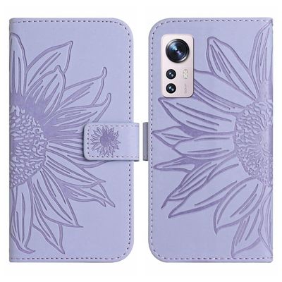Purple Flip Case Compatible with Xiaomi 12 5G and Xiaomi 12X 5G