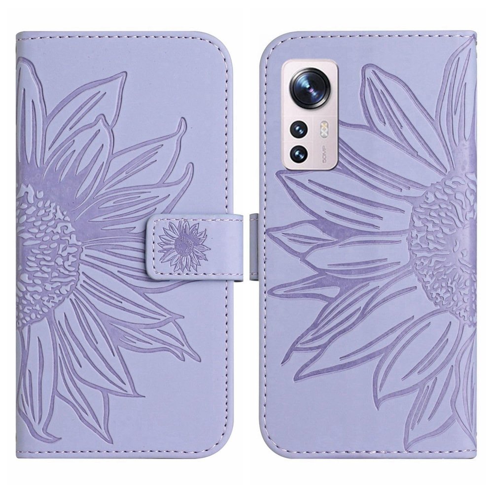 Purple Flip Case Compatible with Xiaomi 12 5G and Xiaomi 12X 5G