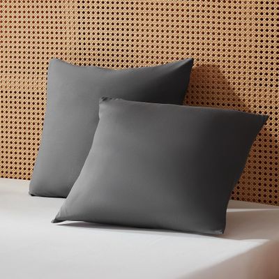 Sonive Pillowcase 40 x 40 cm, 2-Pack, OEKO-TEX, Gray