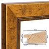 CLAMARO Sofia Antique Wall Mirror 55 x 180 cm, Dark Brown, Wood Frame view 4