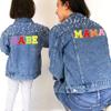 Self-Adhesive Chenille Letter Patches, Blue, Size S, 2 Pieces view 3