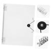 NUOBESTY A4 Transparent PP Ring Binder Cover, Refillable and Lightweight with Snap Button for Students and Office view 2