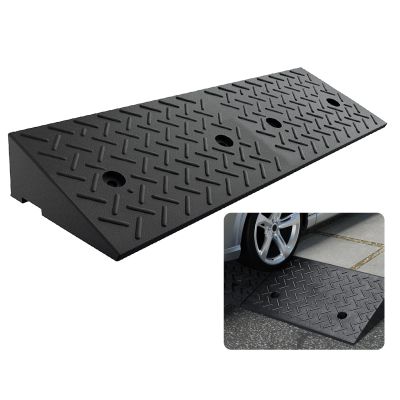 YAEGER Portable Rubber Curb Ramp, 3.5 in High, for Vehicles and Wheelchairs