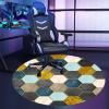 Round Floor Protection Mat for Carpet and Hard Floors, 110 cm view 2